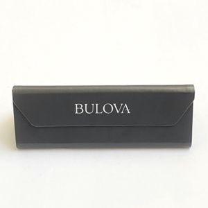 BULOVA Gray Foldable Triangle Hard Glasses *Empty* Case.